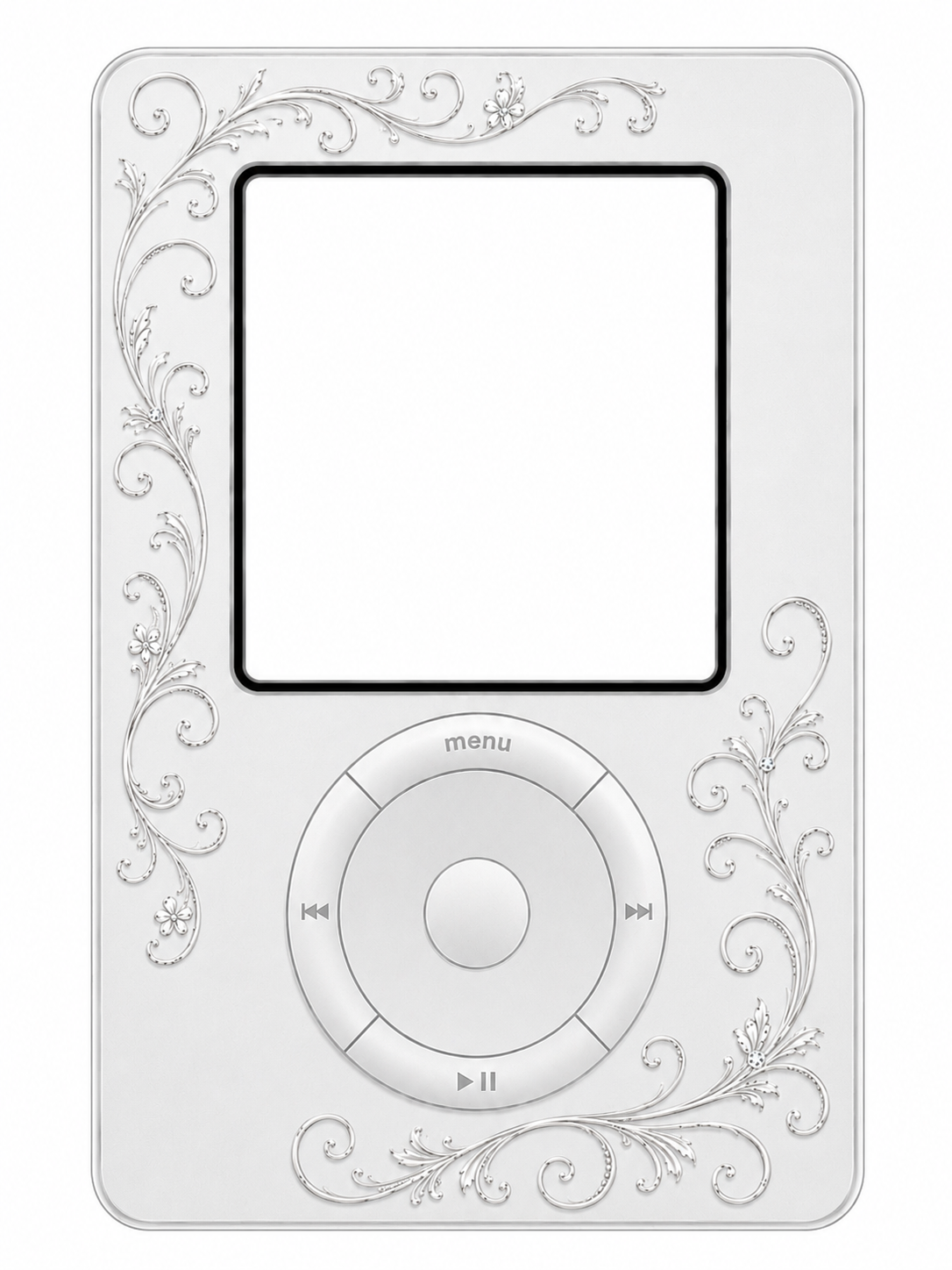 Silver Flourish iPod ✿