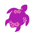 Hibiscus Sea Turtle Decal